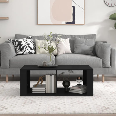 Coffee Table Black 100x50x36 cm Engineered Wood