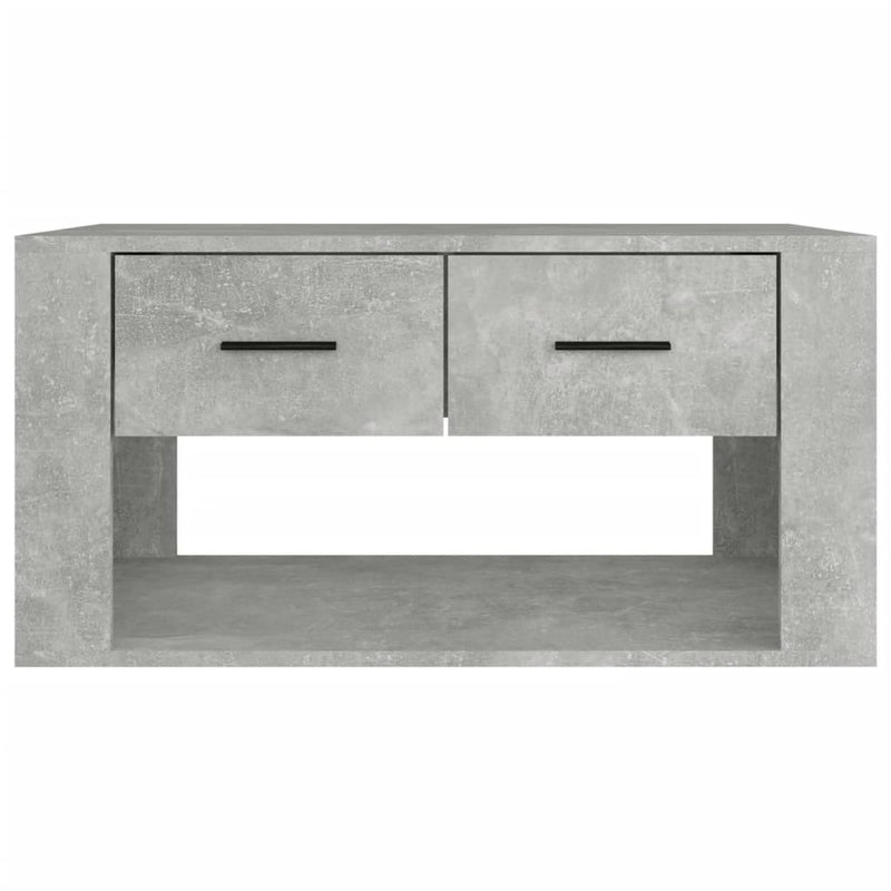 Coffee Table Concrete Grey 80x50x40 cm Engineered Wood