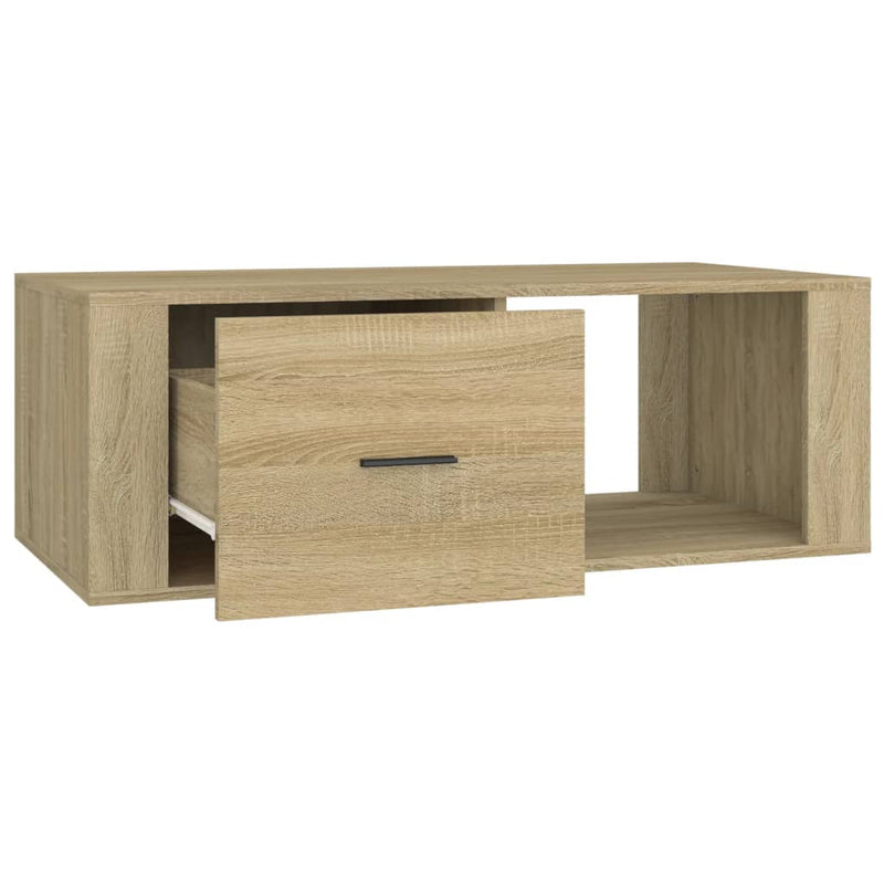 Coffee Table Sonoma Oak 100x50.5x35 cm Engineered Wood