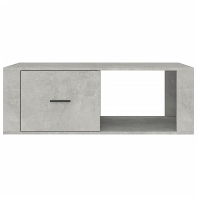 Coffee Table Concrete Grey 100x50.5x35 cm Engineered Wood