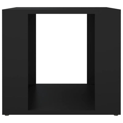 Bedside Table Black 41x40x36 cm Engineered Wood