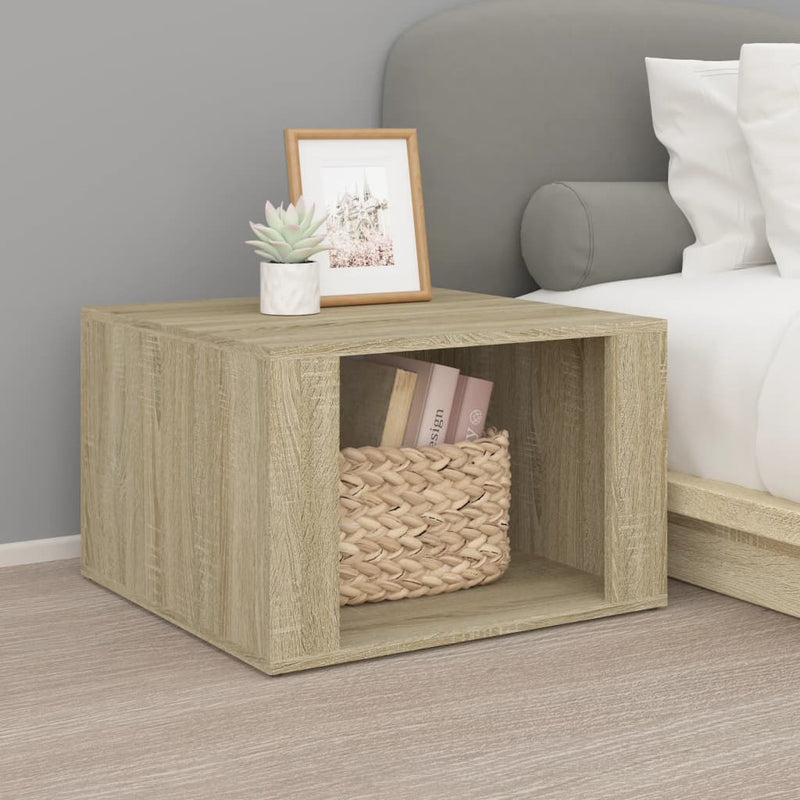 Bedside Table Sonoma Oak 57x55x36 cm Engineered Wood