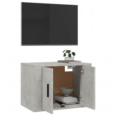 Wall Mounted TV Cabinet Concrete Grey 57x34.5x40 cm