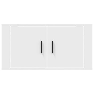 Wall Mounted TV Cabinet White 80x34.5x40 cm