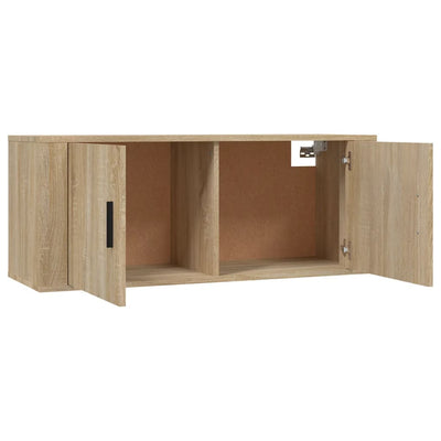 Wall Mounted TV Cabinet Sonoma Oak 100x34.5x40 cm