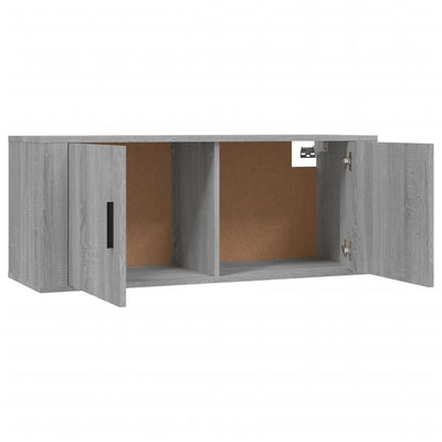 Wall Mounted TV Cabinet Grey Sonoma 100x34.5x40 cm