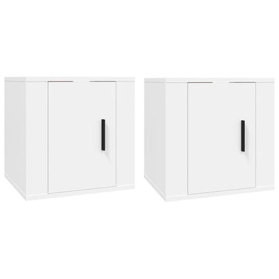 Wall Mounted TV Cabinets 2 pcs White 40x34.5x40 cm