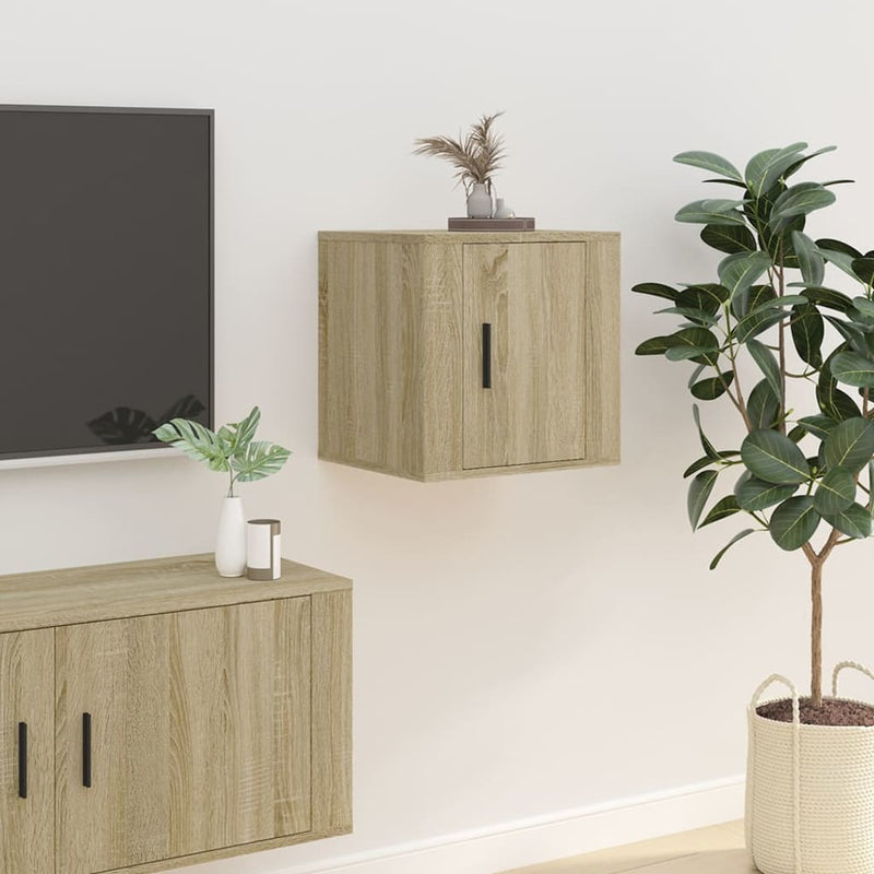 Wall Mounted TV Cabinet Sonoma Oak 40x34.5x40 cm