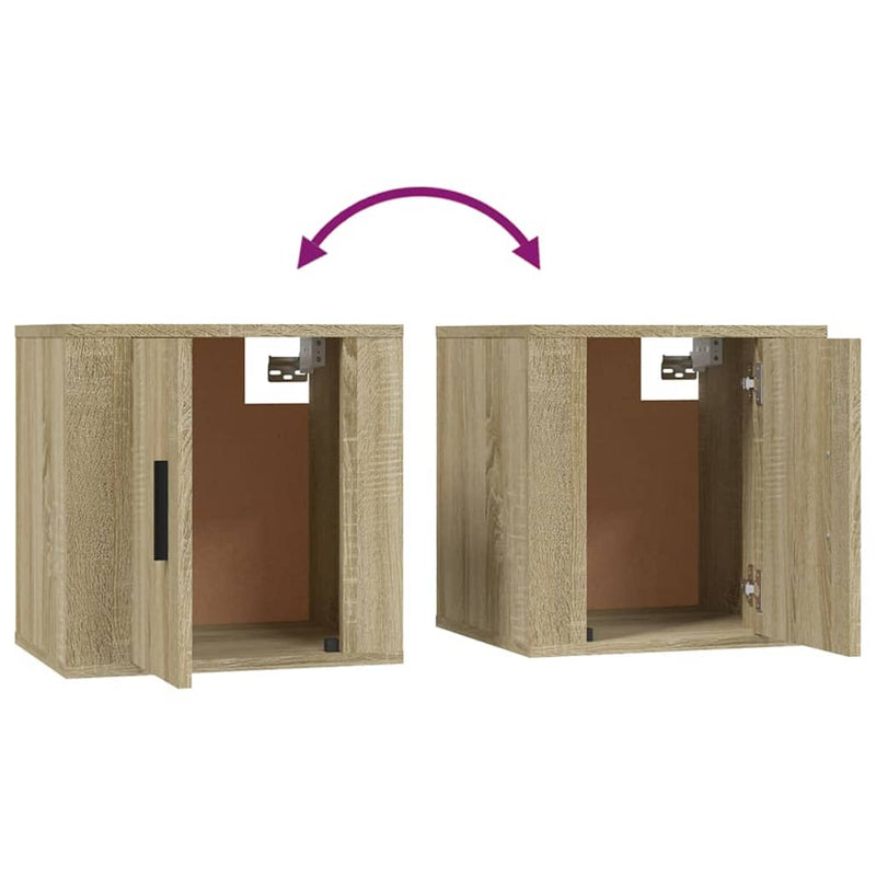 Wall Mounted TV Cabinets 2 pcs Sonoma Oak 40x34.5x40 cm