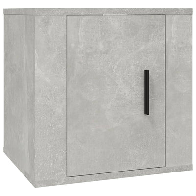 Wall Mounted TV Cabinet Concrete Grey 40x34.5x40 cm