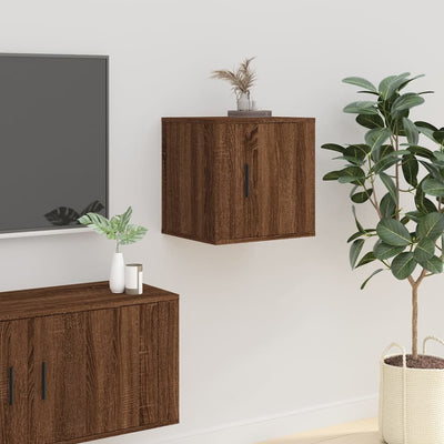 Wall Mounted TV Cabinet Brown Oak 40x34.5x40 cm