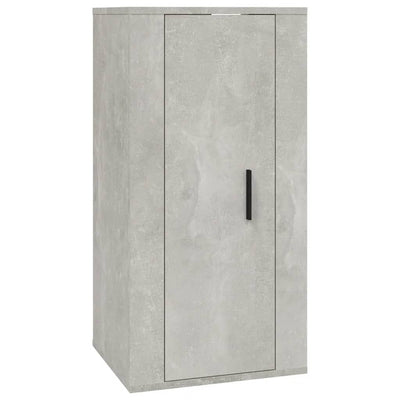 Wall Mounted TV Cabinet Concrete Grey 40x34.5x80 cm