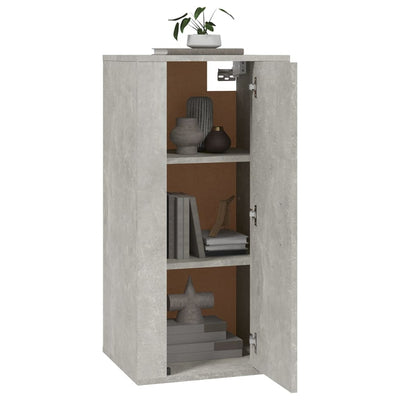 Wall Mounted TV Cabinet Concrete Grey 40x34.5x80 cm