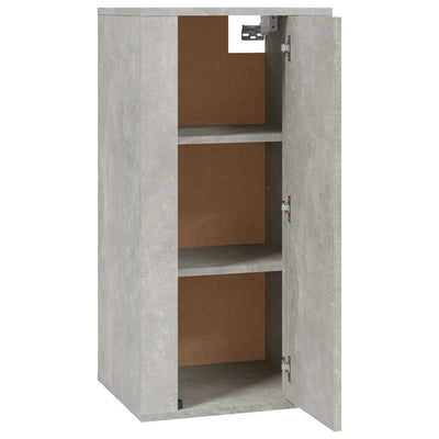 Wall Mounted TV Cabinet Concrete Grey 40x34.5x80 cm