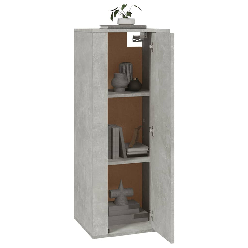 Wall Mounted TV Cabinet Concrete Grey 40x34.5x100 cm