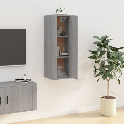 Wall Mounted TV Cabinet Grey Sonoma 40x34.5x100 cm