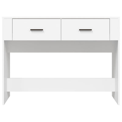 Console Table White 100x39x75 cm Engineered Wood