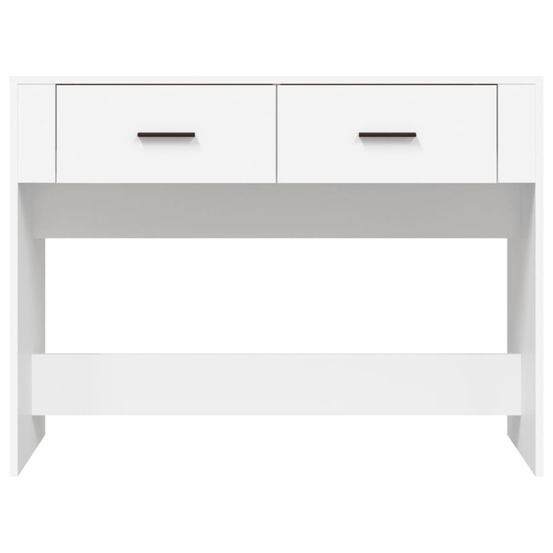 Console Table White 100x39x75 cm Engineered Wood