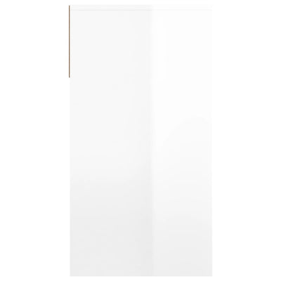 Console Table High Gloss White 100x39x75 cm Engineered Wood