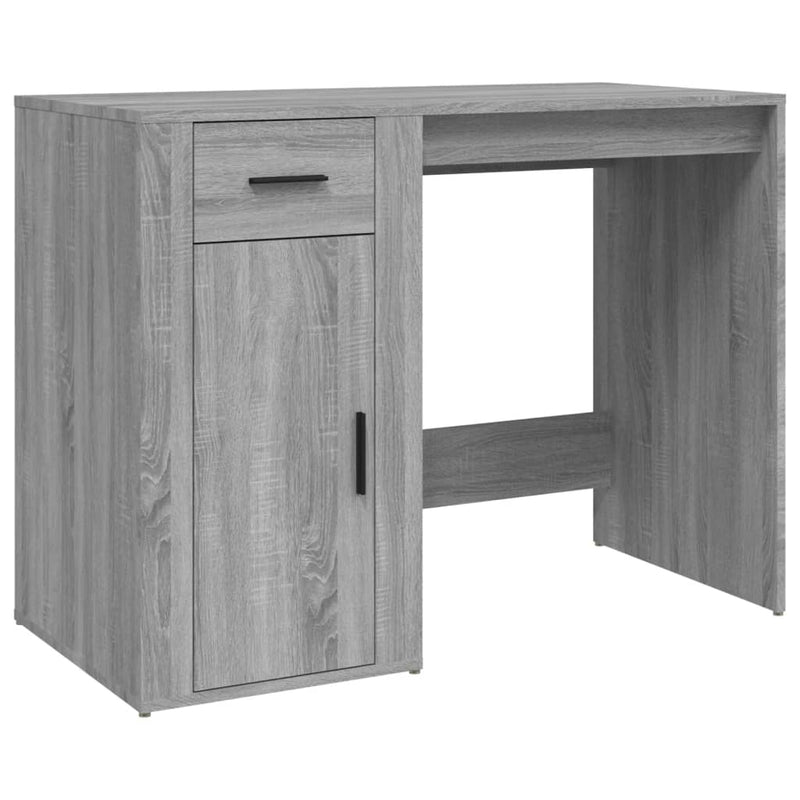 Desk Grey Sonoma 100x49x75 cm Engineered Wood