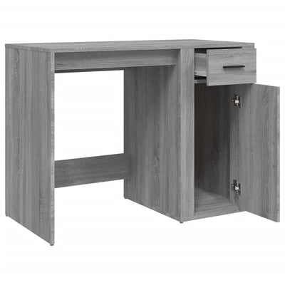 Desk Grey Sonoma 100x49x75 cm Engineered Wood