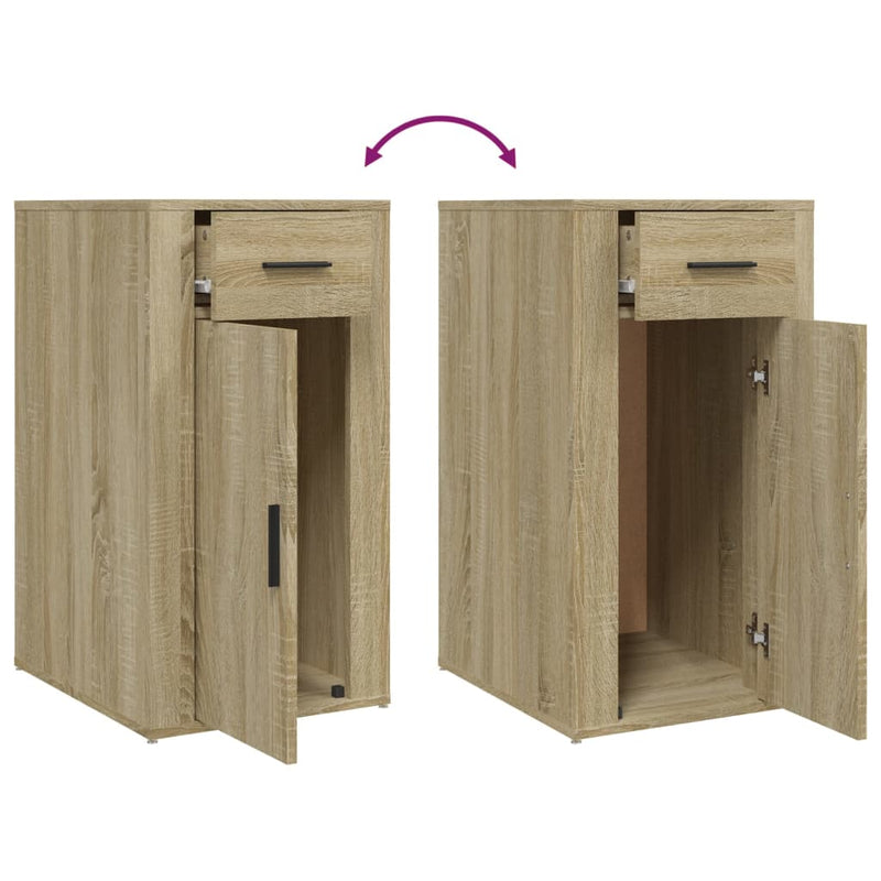 Desk Cabinet Sonoma Oak 40x49x75 cm Engineered Wood