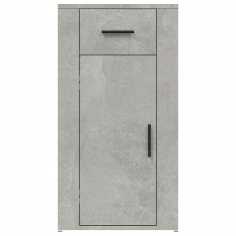 Desk Cabinet Concrete Grey 40x49x75 cm Engineered Wood