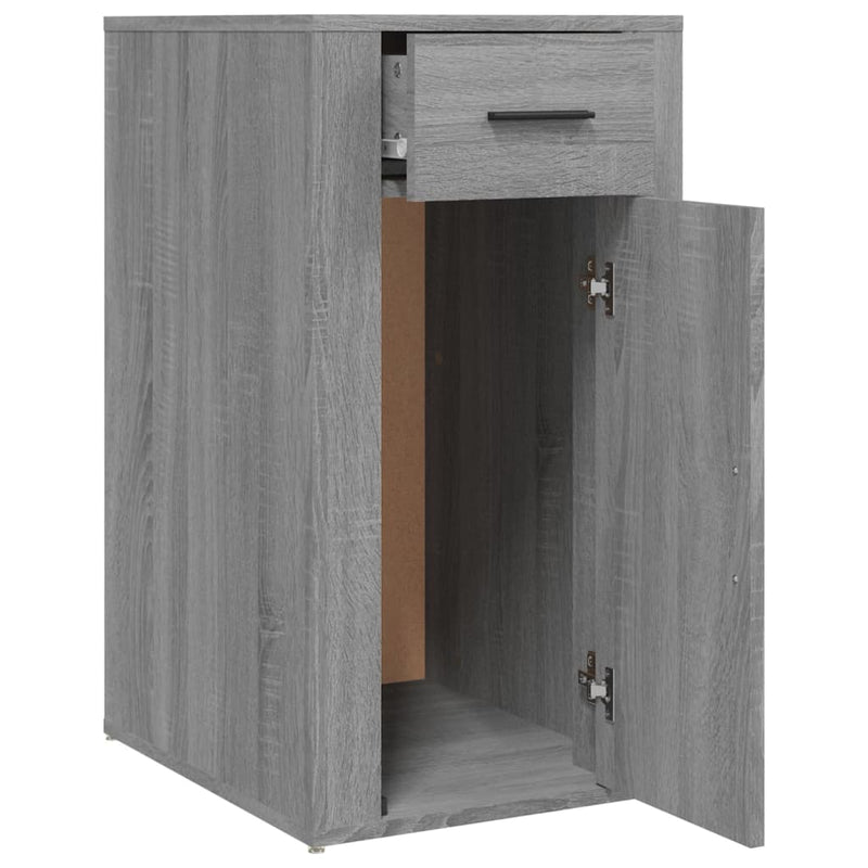 Desk Cabinet Grey Sonoma 40x49x75 cm Engineered Wood