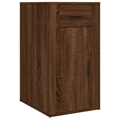 Desk Cabinet Brown Oak 40x49x75 cm Engineered Wood