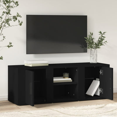 TV Cabinet Black 100x31.5x35 cm Engineered Wood