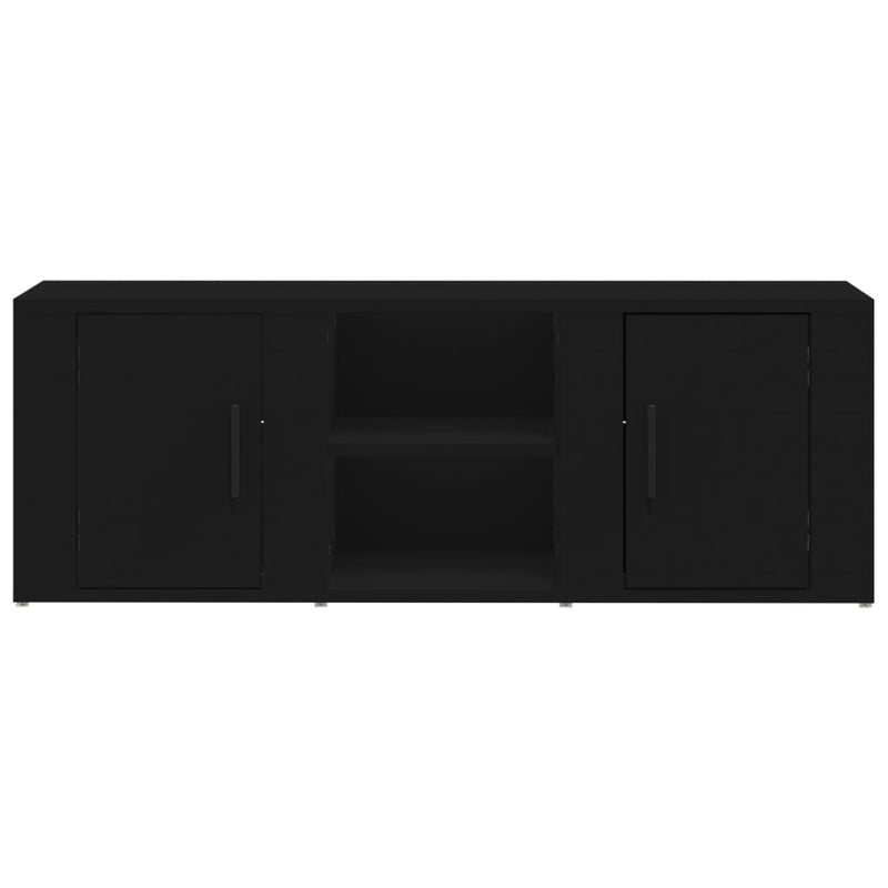 TV Cabinet Black 100x31.5x35 cm Engineered Wood