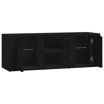 TV Cabinet Black 100x31.5x35 cm Engineered Wood