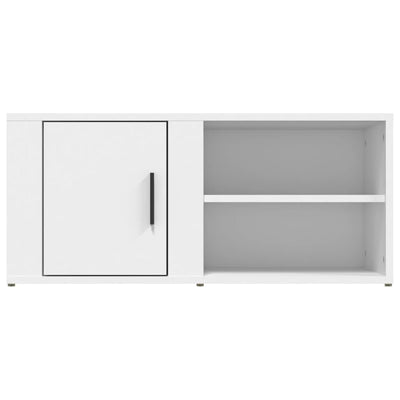 TV Cabinet White 80x31.5x36 cm Engineered Wood