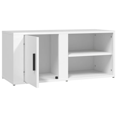 TV Cabinet White 80x31.5x36 cm Engineered Wood