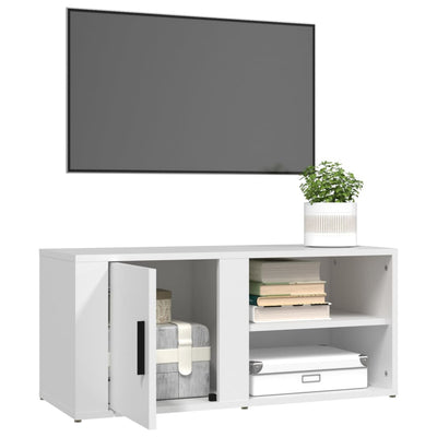 TV Cabinets 2 pcs White 80x31.5x36 cm Engineered Wood