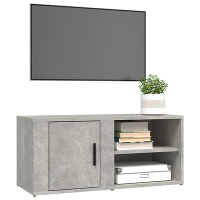 TV Cabinets 2 pcs Concrete Grey 80x31.5x36 cm Engineered Wood