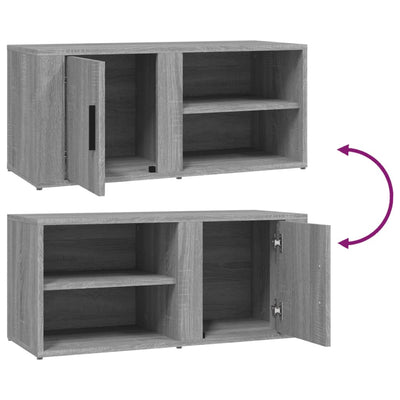 TV Cabinets 2 pcs Grey Sonoma 80x31.5x36 cm Engineered Wood