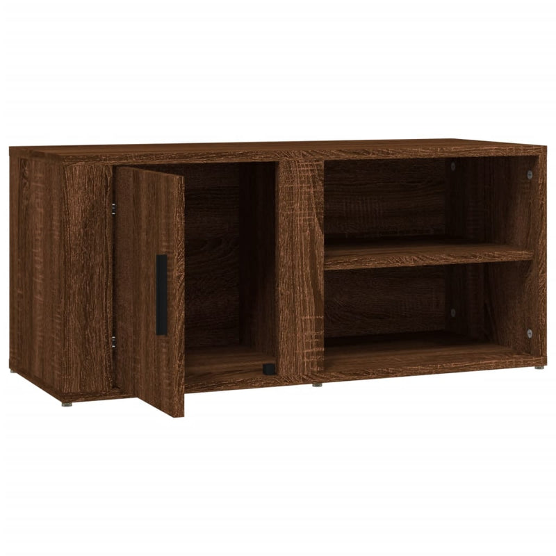 TV Cabinets 2 pcs Brown Oak 80x31.5x36 cm Engineered Wood