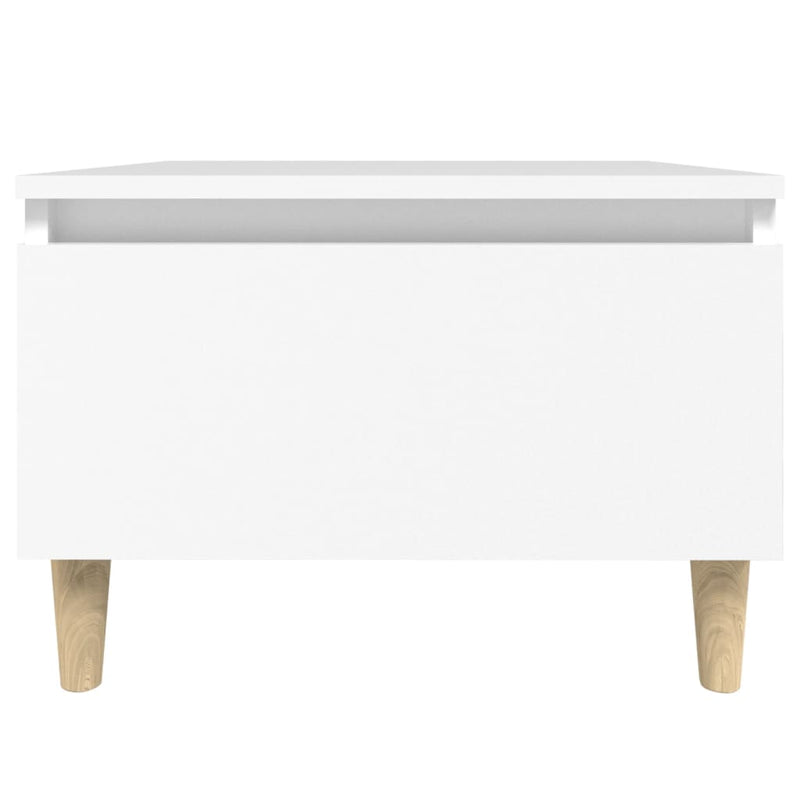 Side Tables 2 pcs White 50x46x35 cm Engineered Wood