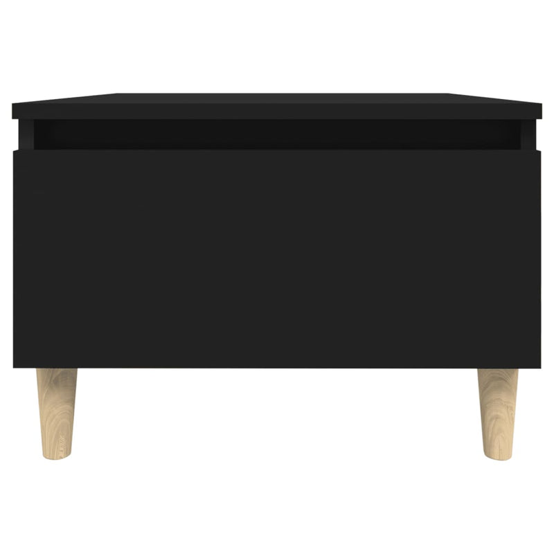 Side Table Black 50x46x35 cm Engineered Wood