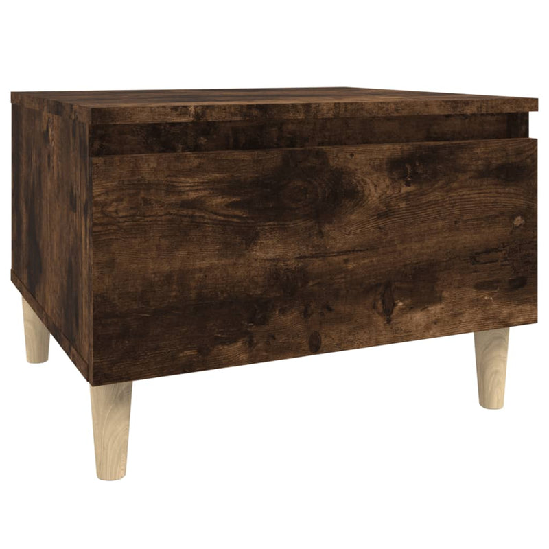 Side Table Smoked Oak 50x46x35 cm Engineered Wood