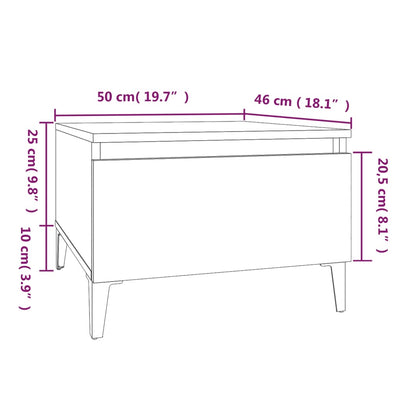 Side Table Sonoma Oak 50x46x35 cm Engineered Wood