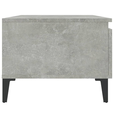 Side Table Concrete Grey 50x46x35 cm Engineered Wood