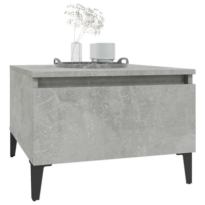 Side Tables 2 pcs Concrete Grey 50x46x35 cm Engineered Wood