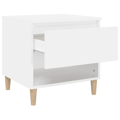 Bedside Tables 2 pcs White 50x46x50 cm Engineered Wood