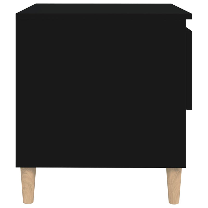 Bedside Tables 2 pcs Black 50x46x50 cm Engineered Wood