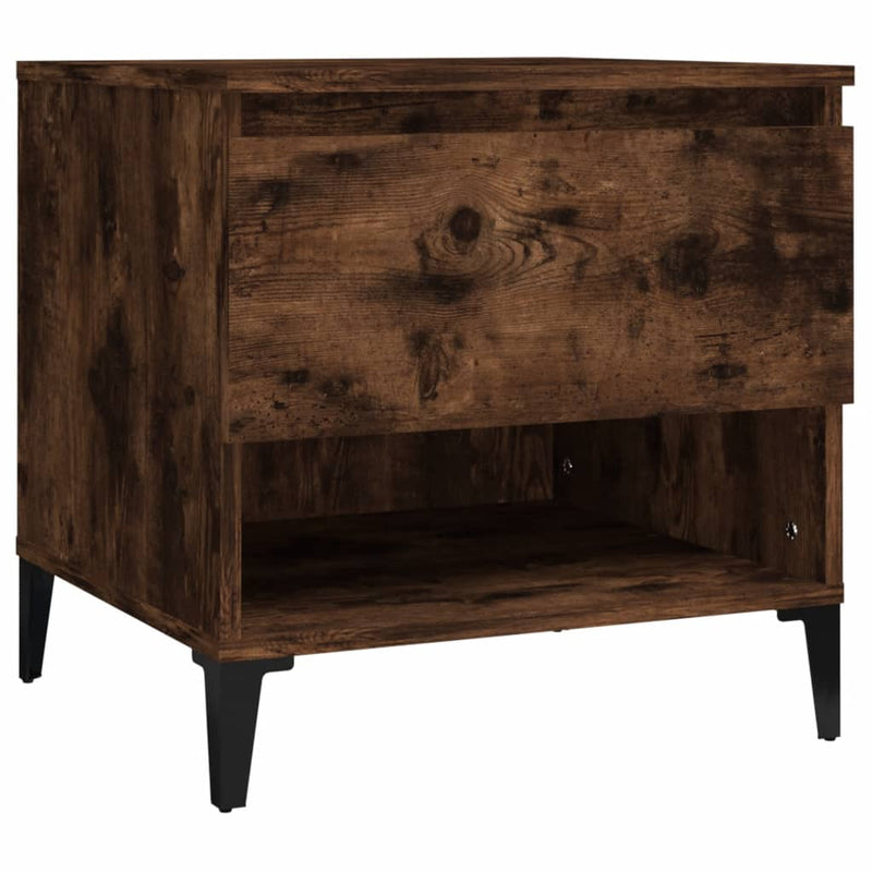 Side Table Smoked Oak 50x46x50 cm Engineered Wood