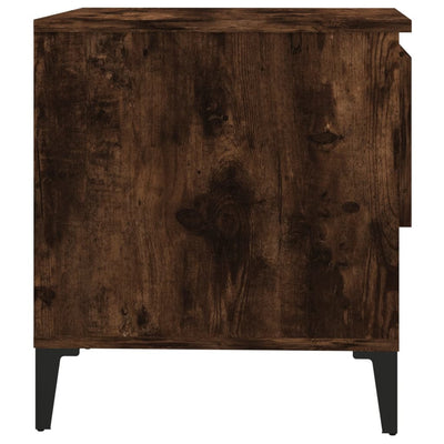 Side Table Smoked Oak 50x46x50 cm Engineered Wood