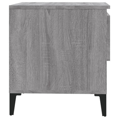 Side Table Grey Sonoma 50x46x50 cm Engineered Wood