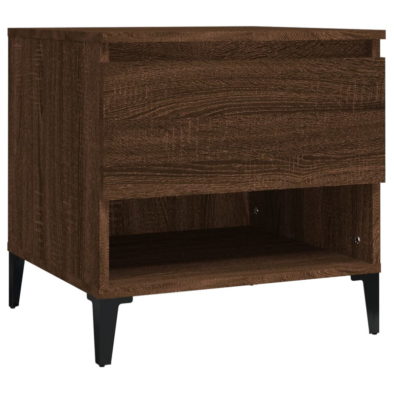 Side Tables 2 pcs Brown Oak 50x46x50 cm Engineered Wood